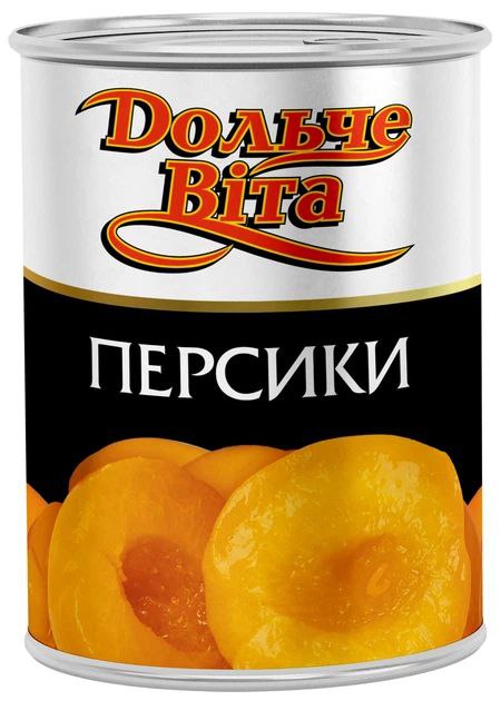 Персик Дольче Віта половинками 850мл
